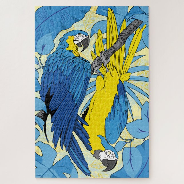 quebra-cabeça de papagaio 20x30 para Pessoas cegas (Vertical)