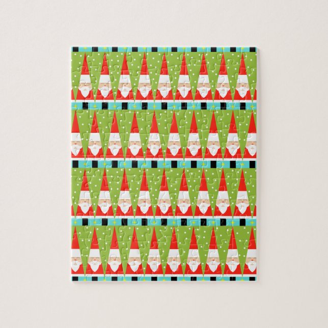 Quebra-cabeça de Papais noeis Geométricos Retroati (Vertical)