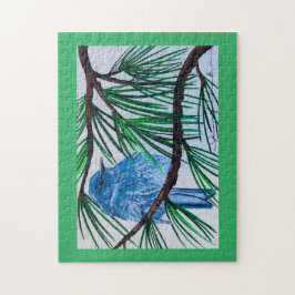 Quebra-cabeça de pássaros-azuis