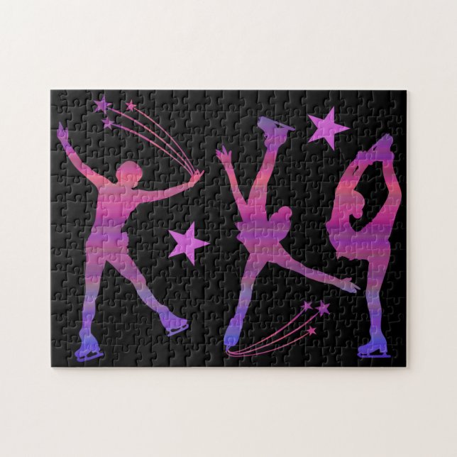 Quebra-cabeça de patinação no gelo (patinação artí (Horizontal)