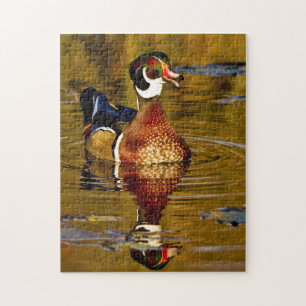 Quebra-cabeça de Pato de Madeira