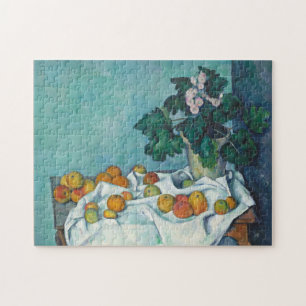 Quebra-cabeça De Paul Cézanne vida ainda com maçãs e prímula