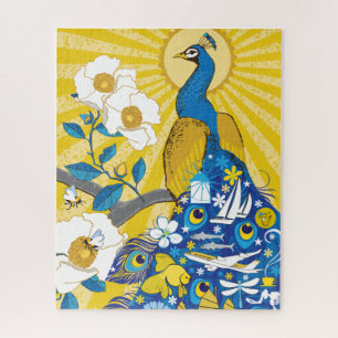 quebra-cabeça de pavão 16x20 para Pessoas cegas