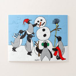 Quebra-cabeça de peça GRANDE Homem de Neve