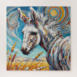 Quebra-cabeça de Peça White Donkey 600