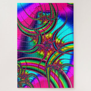 quebra-cabeça de penas fractais