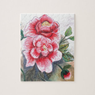 Quebra-cabeça de Peony Rosa Bonito