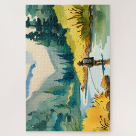 Quebra-cabeça de Pesca de Voo