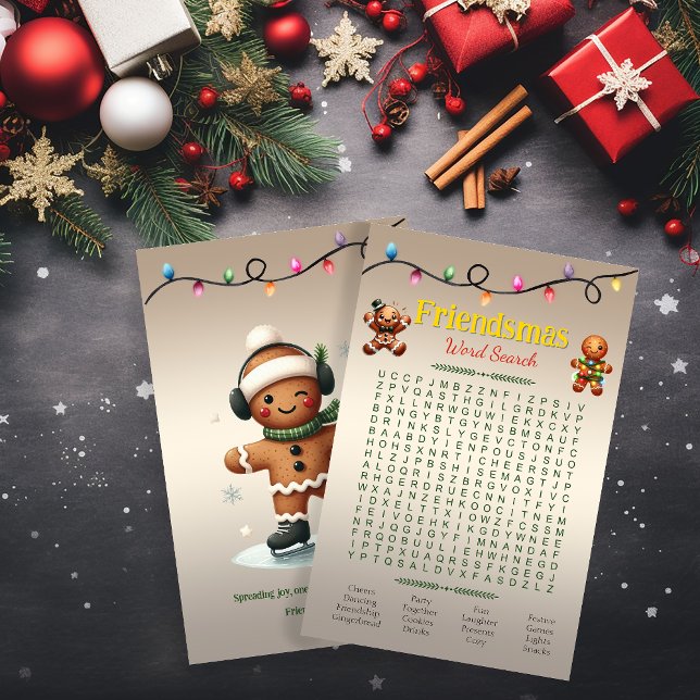 Quebra-cabeça de Pesquisa do Word Friendsmas (Criador carregado)