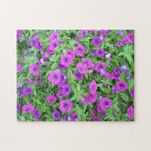 Quebra-cabeça de Petunias Roxo