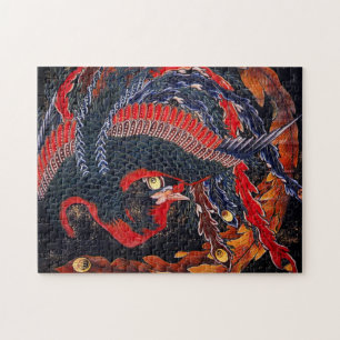 Quebra-cabeça de Phoenix do japonês de Hokusai
