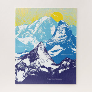 Quebra-cabeça de picos alpinos 16x20 para Pessoas