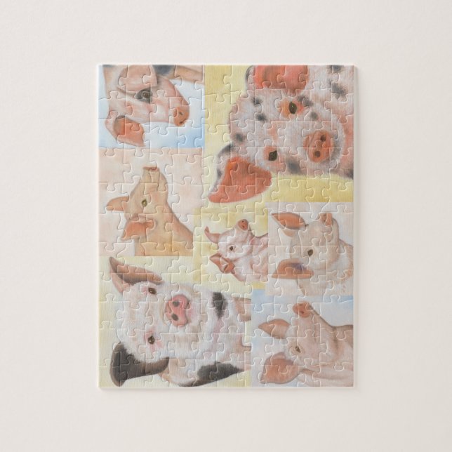 Quebra-cabeça de Piggies do o dos lotes (Vertical)