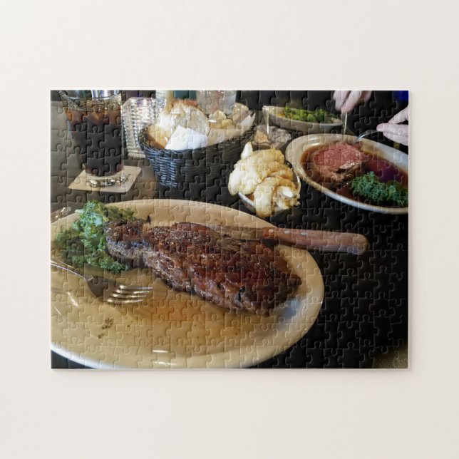 Quebra-cabeça de pintura de bife de paisagem criat (Horizontal)