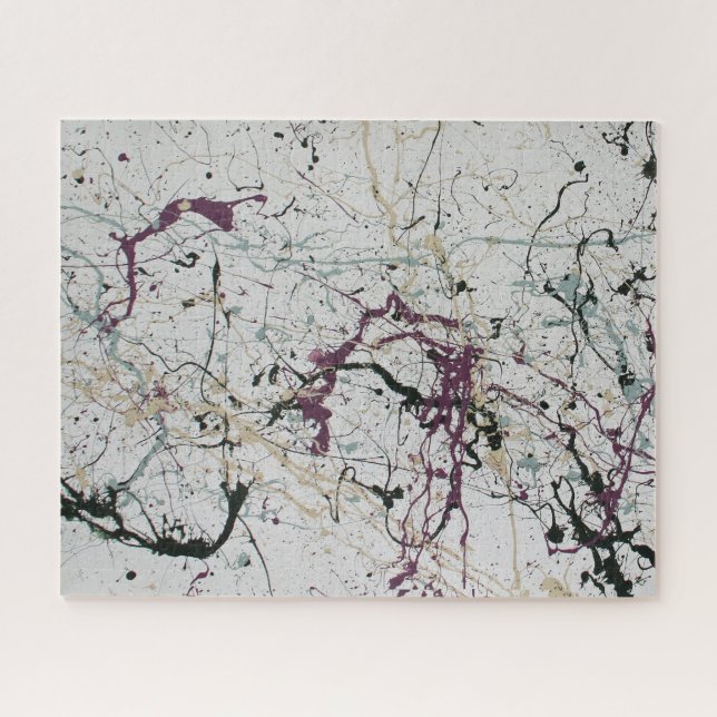 Quebra-cabeça de pintura de serra Abstrato colorid (Horizontal)