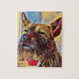 Quebra-cabeça de pintura de Terrier