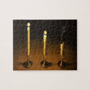Quebra-cabeça de pintura de velas