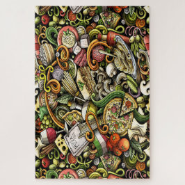 Quebra-cabeça de pizza grande