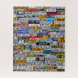 Quebra-cabeça de placa de licença