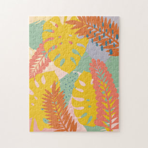 Quebra-cabeça de plantas tropicais modernas