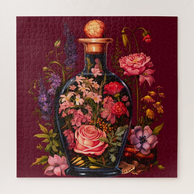 Quebra-cabeça de Poção Floral Encantada | Fantasy  (Vertical)