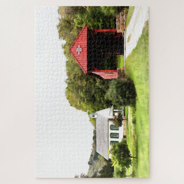 Quebra-cabeça de pontes cobertas (Vertical)