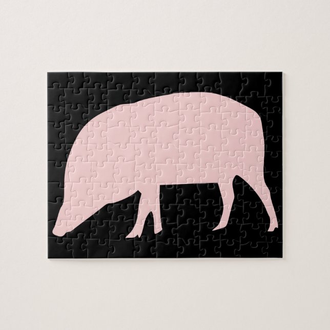 Quebra-cabeça de Porcos Rosa (Horizontal)