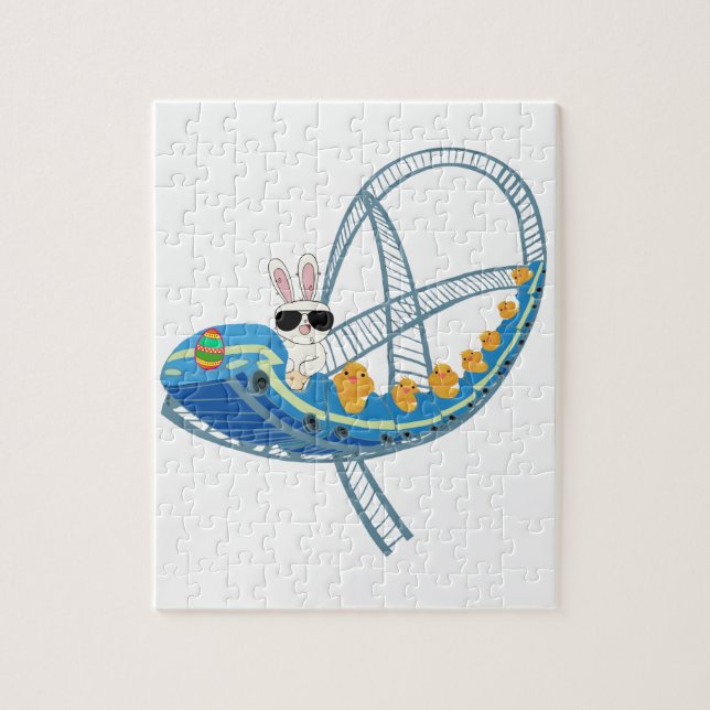 Quebra-cabeça de Porta copos do cilindro de coelho (Vertical)