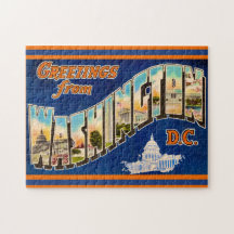 Quebra-cabeça de postal de Washington DC