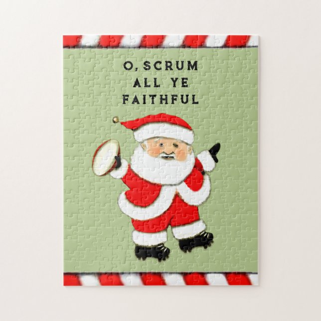 quebra-cabeça de presente de Natal engraçado (Vertical)