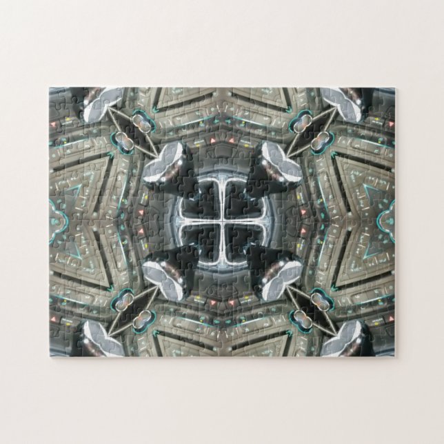 Quebra-cabeça de quebra-cabeça com padrão criativo (Horizontal)