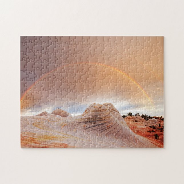 Quebra-cabeça de quebra-cabeça do Sunset Rainbow (Horizontal)