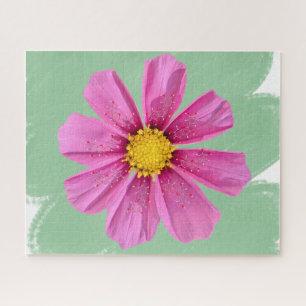 Quebra-cabeça de Química da Flor do Cosmos Rosa