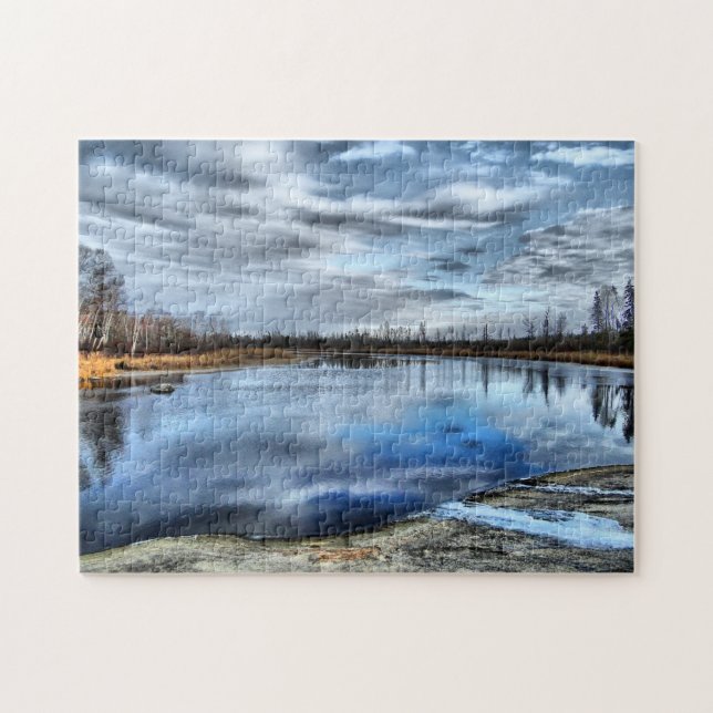 Quebra-cabeça de Reflexões do outono (Horizontal)