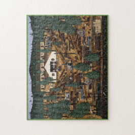 Quebra-cabeça de registo histórico do acampamento