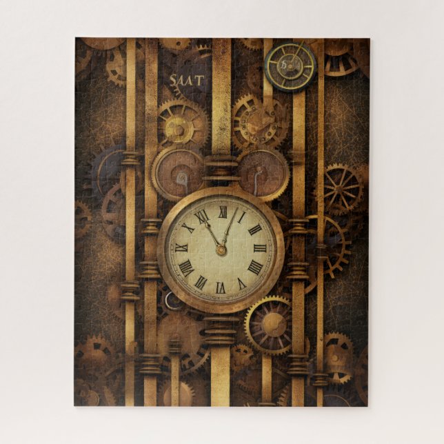 Quebra-cabeça de Relógio Steampunk (Vertical)