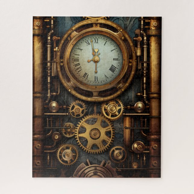 Quebra-cabeça de Relógio Steampunk (Vertical)