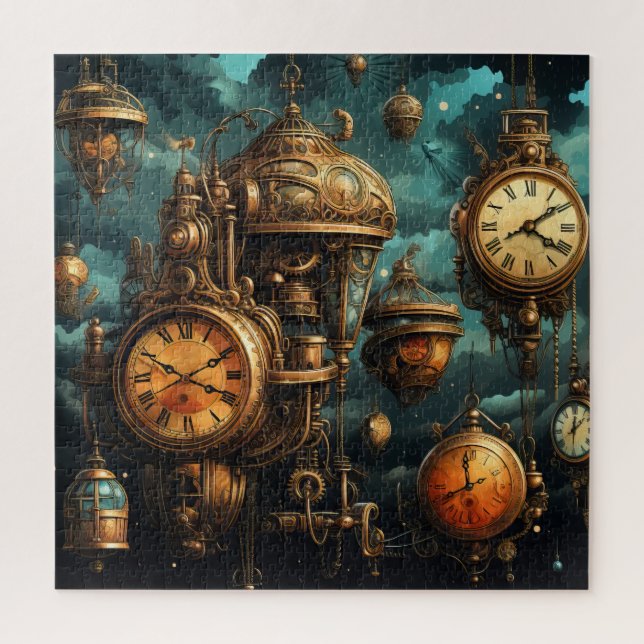 Quebra-cabeça de Relógios Steampunk (Vertical)