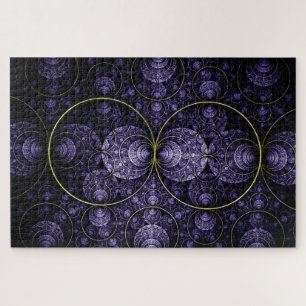 quebra-cabeça de rendas em círculo