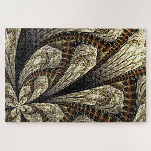 quebra-cabeça de rendas reais (Horizontal)