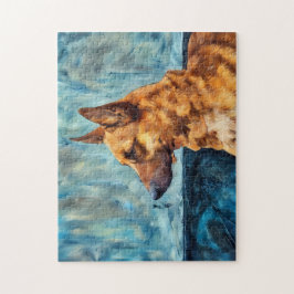 Quebra-cabeça de Retrato Belga Shepherd