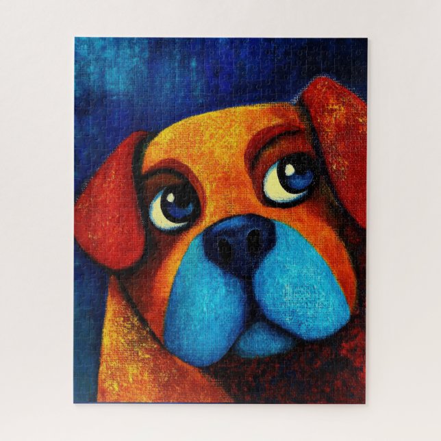 Quebra-cabeça de Retrato de Cão (Vertical)