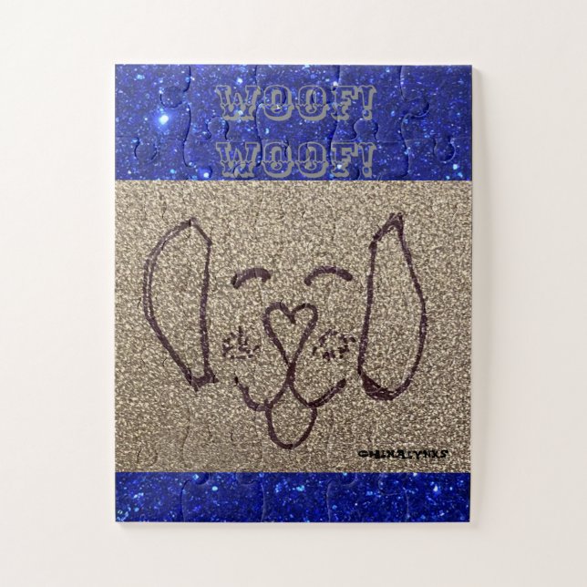 QUEBRA-CABEÇA DE ROSTO DE CACHORRO (Vertical)