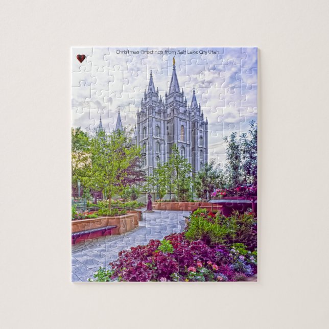 Quebra-cabeça de Salt Lake City Utah (Vertical)