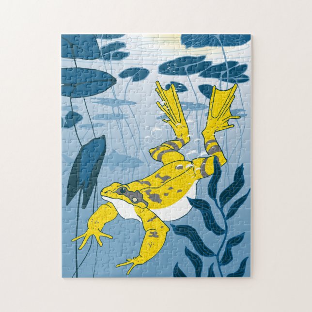 quebra-cabeça de Sapo de  11x14 para Pessoas cegas (Vertical)