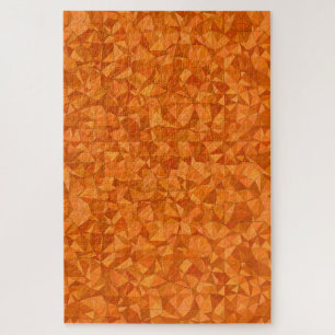 quebra-cabeça de serra abstrato de laranja de out
