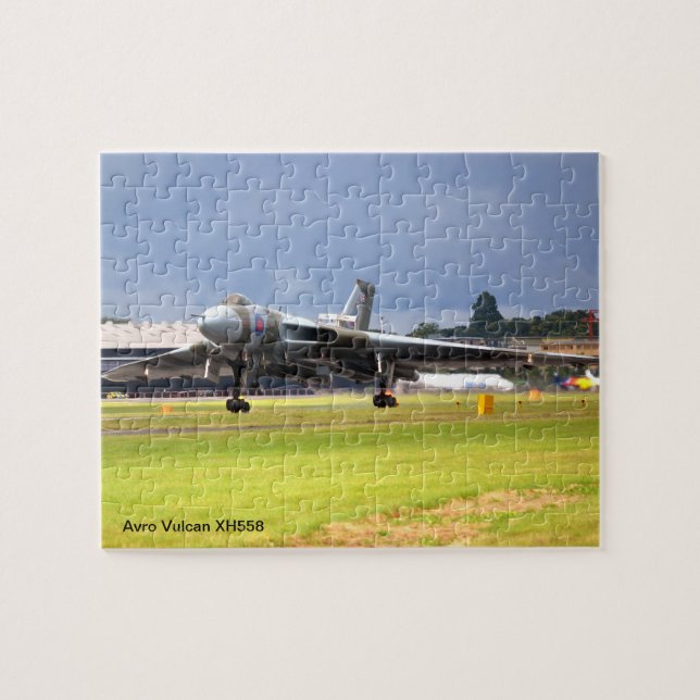 Quebra-cabeça de serra - Avro Vulcan XH558 (Horizontal)
