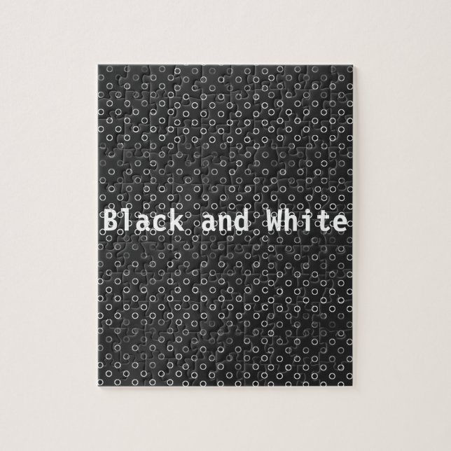 Quebra-cabeça de serra branca e negra (Vertical)