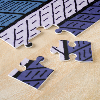 Quebra-cabeça de serra com gráfico esquemático