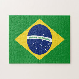 Quebra-cabeça de serra de Bandeira do Brasil